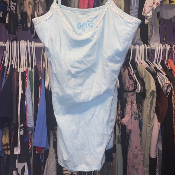 Blue soft GRG ladies tank top straps great shape design in Montreal 🇨🇦 Sz Smal - Picture 6 of 6